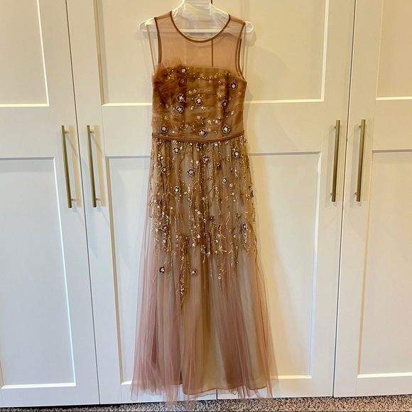 Basix Embroidered Long Dress - Picture 1 of 6